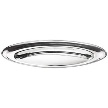 Imagem de Travessa Oval Rasa, 25 cm, Aço Inox, Gedex ECO-434, Prata