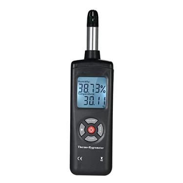 Imagem de Qudai Digital LCD Thermo-Hygrometer Termômetro Higrômetro Medidor de Temperatura e Humidade Psychrometer Wet Bulb Dew Point Temperature Detector NP