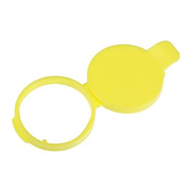 Imagem de X AUTOHAUX 21347700 Capa de tampa de garrafa de tanque de reservatório de fluido para lavadora de para-brisa amarelo para Saab 9-3 9-5