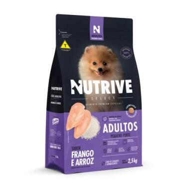 Imagem de Nutrive Select Cães Adultos Pequeno Porte Frango e Arroz 2,5kg