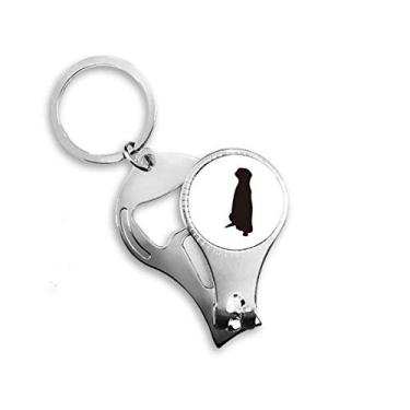 Imagem de Black Copher Cute Animal Retrato Alicate Anel Chaveiro Abridor de Garrafas Cortador