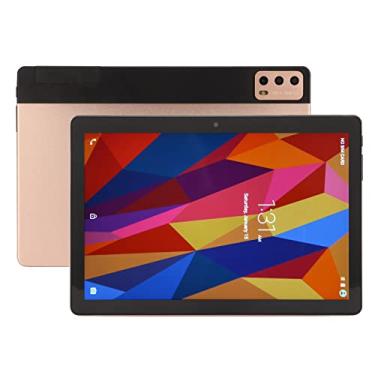Imagem de Tablet 10,1 Polegadas para Android 11 Calling Tablet PC 2 Sim Slot, 8GB RAM 256GB ROM Octa Core Tablet, Com IPS Touch Screen, Dual Band WIFi, 13MP 5MP Dual Camera, Phone Call, Gold (Plugue dos EUA)