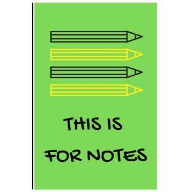 Imagem de This Is For Notes: FunnyPads: Notepads for Writing, Journaling, Studying or Notes, 120 lined pages, 6x9in