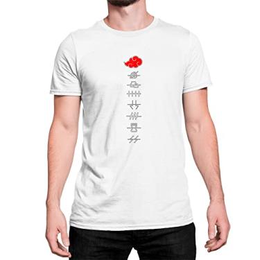 Imagem de Camiseta T-Shirt Anime Naruto Akatsuki Mambros Renegados Cor:Branco;Tamanho:GG;Gênero:Unissex
