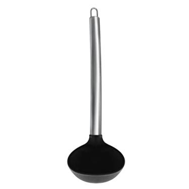 Imagem de Concha de Silicone com Cabo Inox 31cm Preto