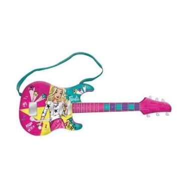 Imagem de Brinquedo Guitarra Fabulosa Barbie Com Mp3 Da Fun