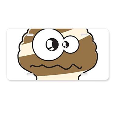 Imagem de DIYthinker Placa de licença Alien Marrom Universo e Alienígena Decoração de aço inoxidável Automobile Tag