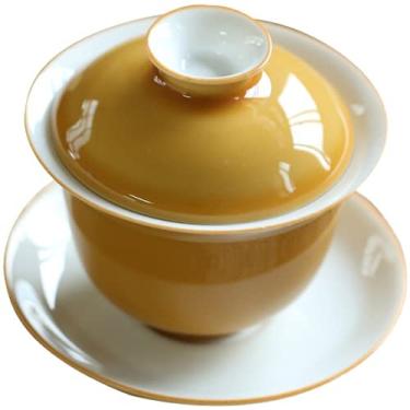 Imagem de PAYNAN Xícara de chá de porcelana 160 ml Gaiwan feita à mão xícara de chá de cerâmica Jingdezhen