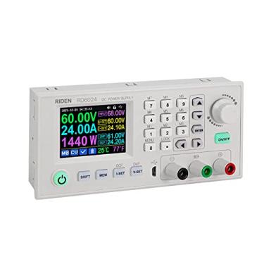 Imagem de Chusui RD6024 24A 12V 36V 48V 60V Ajustável Rebaixamento Digital Tensão Constante Corrente Fontes de alimentação Tela colorida de 2,4 polegadas Armazenamento de dados PC Controle de software Fontes QL