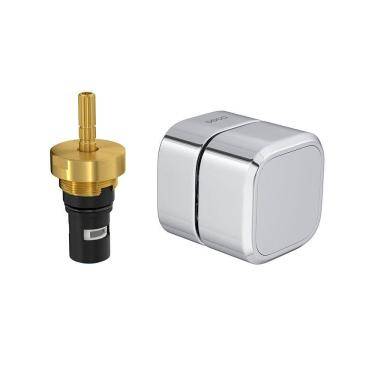 Imagem de Acabamento para Registro de Pressão Deca You 4916.C105.Pq Quadrado 1/2" e 3/4" Cromado