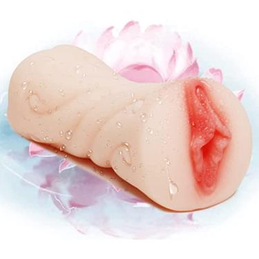 Imagem de Masturabations 2 em 1 Masturbadores Masculinos, P-us-sy de 3D Realista - M-asterburbator Toy Toys Masculino de Brinquedos de Sexo Masculino Prazer Oral M-asturbação