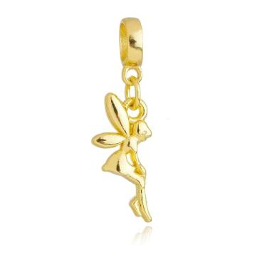 Imagem de Berloque Fada Sininho Banhado a Ouro 18k