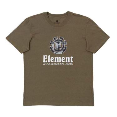 Imagem de Camiseta Manga Curta Element Camo Filter E471A0568 Verde Militar-Masculino