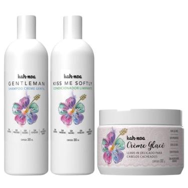 Imagem de Kit Shampoo E Condicionador Kah Noa E Creme Glacê