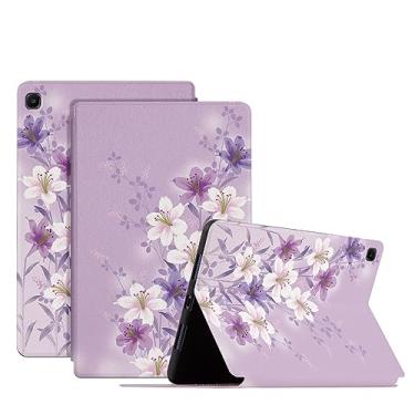 Imagem de Nuouxoco Capa para tablet Samsung Galaxy Tab S6 Lite de 10,4 polegadas 2020/2022/2024 (modelo: SM-P610/P613/P615/P619) para meninas e mulheres, capa com suporte de visualização multiangular,