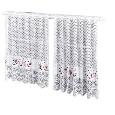 Imagem de Cortina Pia Vitro Renda Cozinha Café 1,60X0,80 Alt