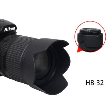 Imagem de BIZOE Câmera HB-32 67mm Nikon18-105 18-140 milímetros camera Lens Hood D7500 D7200 D7100 D7000 D5600