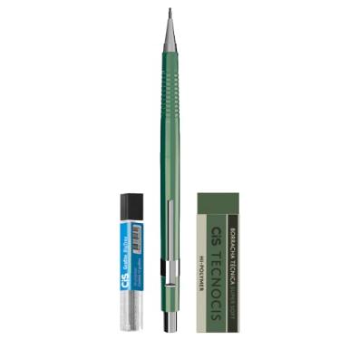 Imagem de CIS KIT TECNOCIS BOHO - 1 Lapiseira 0,7mm Corpo Verde + 1 Borracha + 01 tubo de grafite
