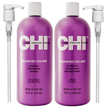 Imagem de Chi Shampoo e condicionador com volume ampliado de 940 ml com bombas