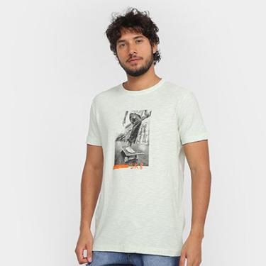 Imagem de Camiseta Osklen Rough Sk8 Foot Masculina-Masculino