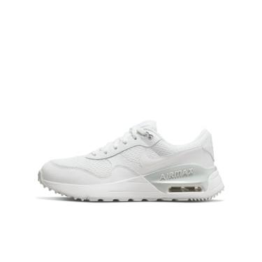 Imagem de Nike Tênis masculino Air Max Systm, Platina pura branca e branca, 7 Big Kid