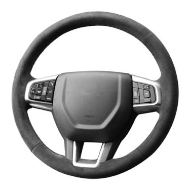Imagem de Alfanxi Costura manual Itália Alcantara Capa de volante para carro Cobertura para Land Rover Land Rover Discovery Sport HSE/HSE LUX