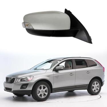 Imagem de Espelho lateral do passageiro adequado para Volvo XC60 XC-60 2013 2008-2013 Conjunto de espelho retrovisor lateral de reposição Acessórios de espelho retrovisor elétrico ajustável, aquecimento, luz de