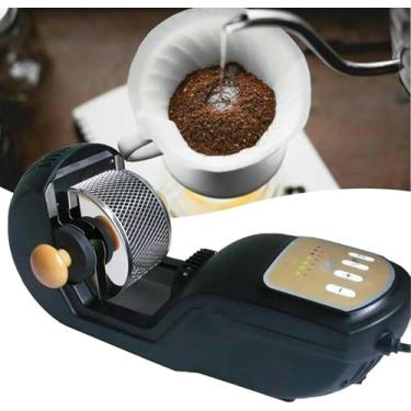 Imagem de Máquina torradora de café elétrica totalmente automática de 1600 W, torradeira elétrica profissional grãos de café para casa/restaurante,resfriamento automático e opções cozimento 7 níveis