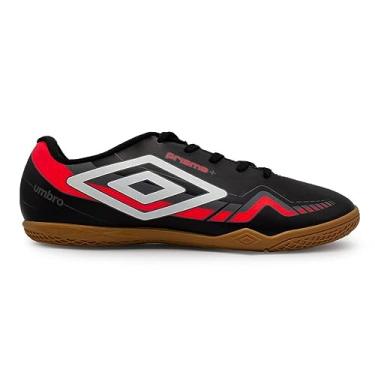 Imagem de Chuteira Futsal Umbro Prisma+,Preto/Branco/Coral,44