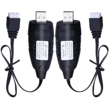 Imagem de Tosiicop Carregador de bateria de 11,1 V Airsoft – Carregadores USB 2A 1500 mAh com plugue XH-4P Gel Blaster 3S Lipo Bateria de íon de lítio de 11,1 Volts, Cabo de carregamento para carro de controle