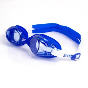 Imagem de Óculos Natação Speedo Jr Olympic Infantil 4 a 12 anos (Azul/azul)
