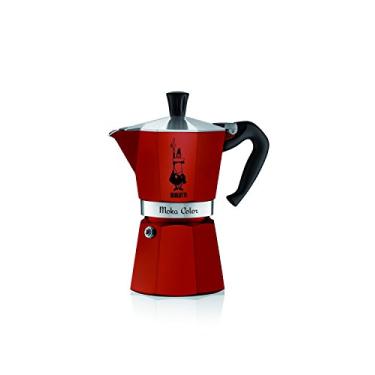 Imagem de Cafeteira Italiana Bialetti Moka Color Vermelha - 6 Xícaras (300ml)