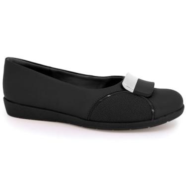 Imagem de Sapatilha Feminina Joanetes Fivela Preto Usaflex MM0201