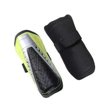 Imagem de Vaveren Caneleiras de futebol Protetor de perna Esquerda e direita Treinamento de futebol Almofada de EVA Caneleiras Protetoras de perna Equipamento de, Verde 20 Cm