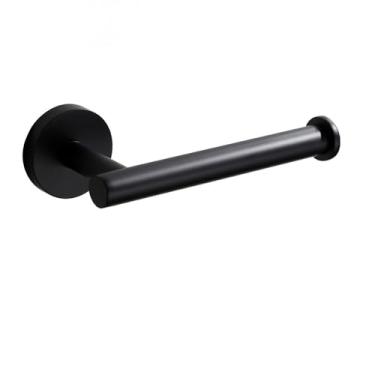 Imagem de Kit de acessórios de banheiro preto fosco, conjunto de hardware de aço inoxidável dourado, suporte de rolo de papel higiênico, gancho para robe, toalheiro, 1