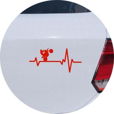 Imagem de Adesivo de Carro Moto Grau Manobra Na Veia - Cor Vermelho - Melhor Ade