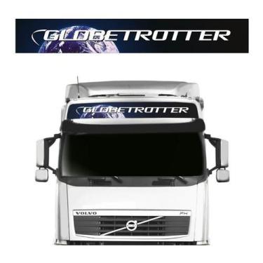 Imagem de Faixa Testeira Quebra-sol Globetrotter- Volvo Fh Nh Fm - Resitank, Azu