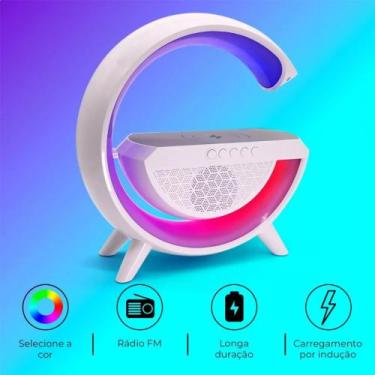 Imagem de Caixa de Som, Luminária e Carregador SMART com RGB BT2301 - KA
