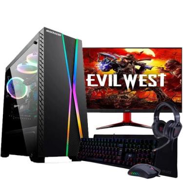 Imagem de Pc Gamer Ryzen 5 5600G 8Gb Ram Ddr4 Ssd 480Gb Monitor 27'' - Amorim