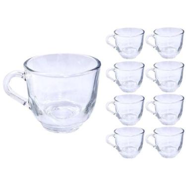 Imagem de Conjunto C/8 Xícaras De Chá Vidro 150ml Transp. Praticasa