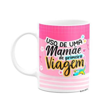 Imagem de Caneca Mães - de Primeira viagem - Branca - JPS INFO