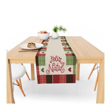 Imagem de Caminho De Mesa Decorativo Natalino 170x40cm 100% Poliéster - PRESENTE