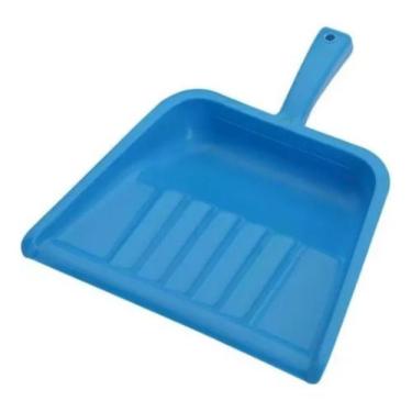 Imagem de Pá De Lixo Limpeza Plástica De Mão Com Cabo Resistente - MARBEL