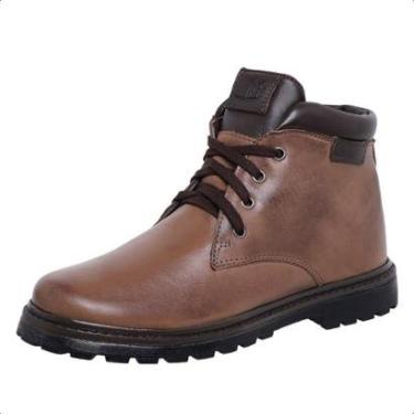 Imagem de Bota Coturno Em Couro Mega Boots 6018 Chocolate-cafe-Masculino
