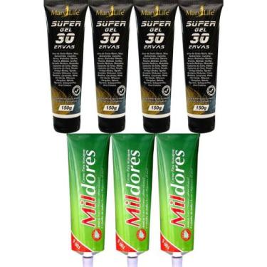 Imagem de Kit 4 Super Gel 30 Ervas 150G + 3 Creme Mil Dores 100G - Bio Instinto