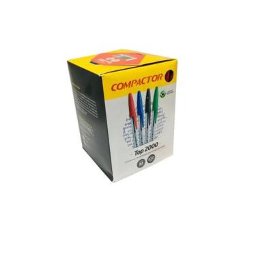 Imagem de Caneta Esferográfica Glossy Vermelho Caixa C/50 Jocar Office - Compact