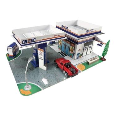 Imagem de Carrinho Maisto Fresh Metal Build/Play Posto de Gasolina