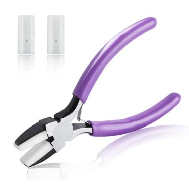 Imagem de SPEEDWOX Alicate de Mandíbula Plana de Nylon Duplo de 14 cm para Fabricação de Joias, Alicate de Mandíbula de Nylon Duplo Ferramentas Manuais Ferramentas de Segurar, Dobrar, Abrir e Fechar