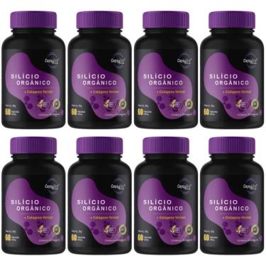 Imagem de Caps4skin - Silício Orgânico 80mg e 700mg de Colágeno Verisol, 8 Potes