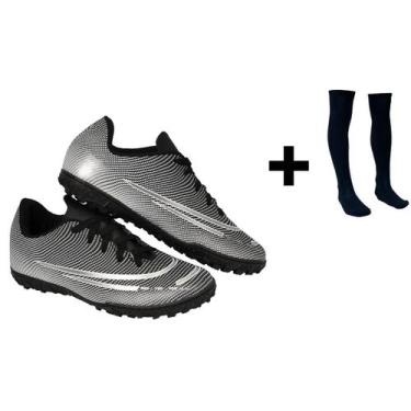 Imagem de Chuteira Society Adulto Juvenil Sosaite Campo Sintético Futebol Nova +